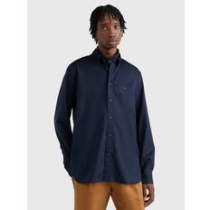 Tommy Hilfiger Men Shirts Tommy Hilfiger Men's Poplin Long Sleeve Button-Down Shirt Navy Navy