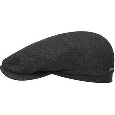 Stetson Cashmere Driver Flat Cap anthracite