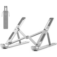 Laptop Stand, 6 Levels of Adjustable Height, Portable Laptop Holder for Desk, Foldable Laptop Riser, Compatible with MacBook Air/Pro, Dell, Lenovo, Most 10-15.6 Inch Laptops