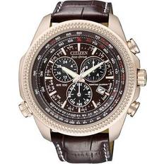 Citizen Eco-Drive Chronograph Brown Leather