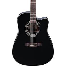 Ibanez V70ce Dreadnought Acoustic-Electric Guitar Black