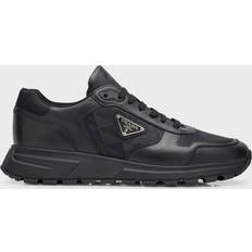 Prada Leather Re-Nylon High-Top Sneakers