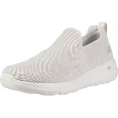 Men - White Walking Shoes Skechers Go Walk Max Athletic Air Mesh Slip On Walking Shoe Sneaker - Off White