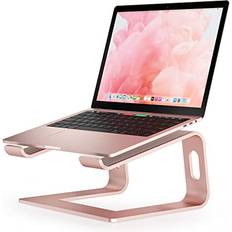 Nulaxy Nulaxy Laptop Stand, Ergonomic Aluminum Laptop Computer Stand, Detachable Laptop Riser Notebook Holder Stand Compatible with MacBook Air Pro, Dell XPS, HP, Lenovo More 10-15.6” Laptops D-Rose Gold