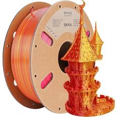 Eryone Dual Color Silk PLA Filament 1.75mm 1 kg (Red,Gold)