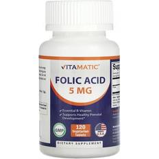 Folic Acid 5 mg 120 Veggie Tablets