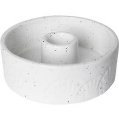 Pluto Design Sun sticks ceramic White-dots Candlestick