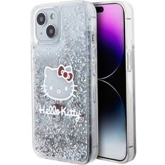 Hello Kitty iPhone 15 Deksel Liquid Glitter Translucent