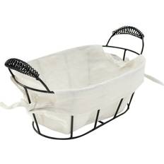 Geri Metal Oval Lined Metal Basket