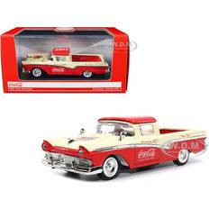 Scale Models & Model Kits 1957 Ford Ranchero Coca Cola Red & Cream 1:43