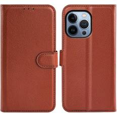 G-SP Plånboksfodral För iPhone 14 Pro Brun
