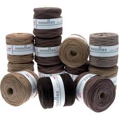 Garn & Håndarbejdsudstyr Rico Design noodles Textilgarn Brauntöne ca. 500-700g