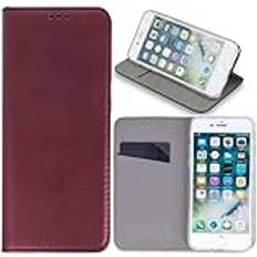 TechSolz Smart Magnetisk Flipcover iPhone 15 Pro Max Kunstlæder/TPU Bordeaux