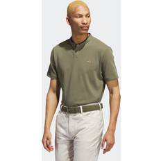 Recycled Fabric Polo Shirts adidas Go-To Henley Polo Shirt Olive Strata
