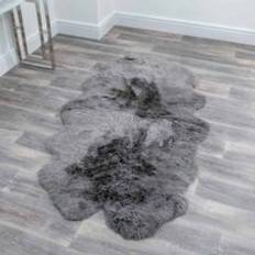 Canora Grey Native Natural Quad Sheepskin Grey