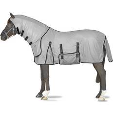 125cm Horse Rugs Horze Paso Fino Fly Rug with Hood and UV Protection Titanium Grey unisex