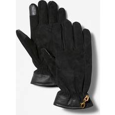 Timberland Herren Handschuhe Timberland Timberland Winter Hill Lederhandschuhe Mit Touchscreen-fingerspitzen Für Herren In Schwarz Schwarz, Größe Schwarz