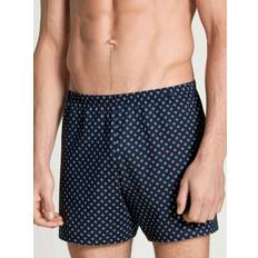 Calida Men's Underwear Calida Prints Jersey-Boxershorts ohne Eingriff blau