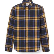 Timberland Shirts Timberland Checked Flannel Shirt For Men In Black/blue/yellow Black