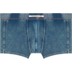 Blue - Women Men's Underwear Diesel Boxer in cotone effetto denim Boxer Uomo Blu