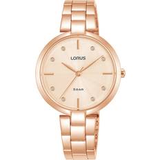 Lorus Damen-Uhr Quarz Goldauflage mit Metallband RG240VX9