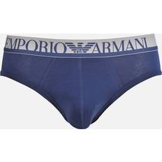 Cheap Emporio Armani Men's Underwear Emporio Armani Iconic Logoband Brief, Blue/grey