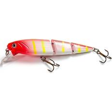 Fiskeutrustning Fladen Wobbler Eco Double jointed röd/vit/gul 14g 10,5cm