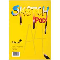 A4 Sketch & Drawing Pads Silvine A4 Sketch Pad 8.27"X11.69"-20 Sheets