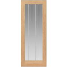 Doors JB Kind Oak Thames 1 Interior Door Clear Glass (x198.1cm)