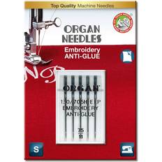 Organ Needles 23F25B Nål Embroidery ANTI-GLUE 75/11, 5 stk