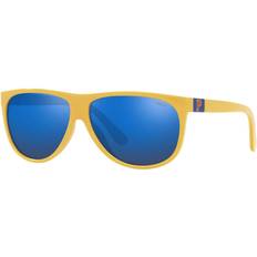 Polo Ralph Lauren Acetat Solbriller Med Blåt Glas - Gul