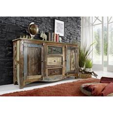 Mehrfarbig Sideboards Massivmoebel24 Altholz 150x38x85 NATURE SPIRIT Sideboard