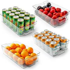 Zulay Kitchen 4 Pack Organizer Bins, X Storage Box