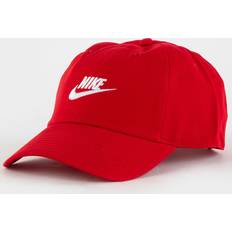 Nike Unisex Capser Nike Club Futura ustrukturert, vasket caps Rød