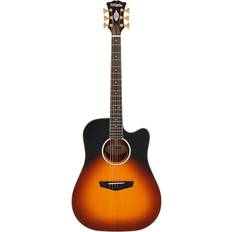 D'Angelico Excel Bowery Dreadnought CE Vintage Sunset Electro-Acoustic Guitar with Gig Bag