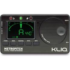 Metronomes KLIQ MetroPitch Metronome Tuner for All Instruments with Guitar Bass Violin Ukulele and Chromatic Tuning Modes MetroPitch Black MetroPitch Black