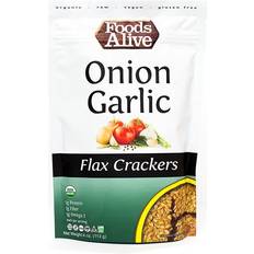 Organic Crackers & Crispbreads Alive Sprouted Crisps Onions & Garlic 4