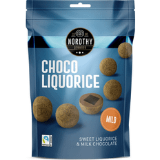 Vanilje Lakris Nordthy Licorice Balls Chocolate Mild 110g