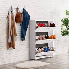 Deuba Casaria Storage Cabinet 3 Doors Shoe Rack