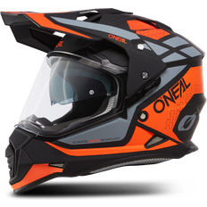 Adventure hjälmar Motorcykelhjälmar O'Neal Sierra R Adventurehjälm - Orange/Schwarz/Grå