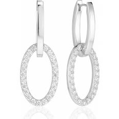 Sif Jakobs White Zirconia Ellisse Due Earrings SJ-E2310-CZ