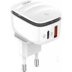 Ldnio A2425C USB, USB-C netoplader microUSB-kabel