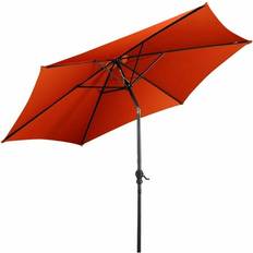 Costway Garden & Outdoor Environment Costway Market Steel 10-Foot Tilt Patio Umbrella Orange