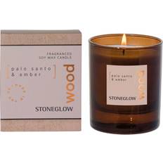 Cedar Scented Candles Stoneglow Elements Wood Palo Santo Amber Scented Candle