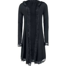 5XL Cardigans EMP Gothicana Lace Cardigan - Black