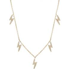 S Halsband Edblad Lightning Sparkle Necklace Multi Gold