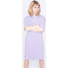 5XL Kjoler Urban Classics damen organic oversized slit tee dress violablue