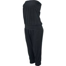 Urban Classics Shoulderfree Capri Jumpsuit - Black