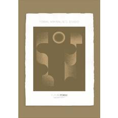 Incado Plakater Incado Luksus Med Gul Ramme Cascade Form Plakat