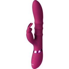 Sora G-spot Rabbit Vibrator with Thrusting Rings Pink